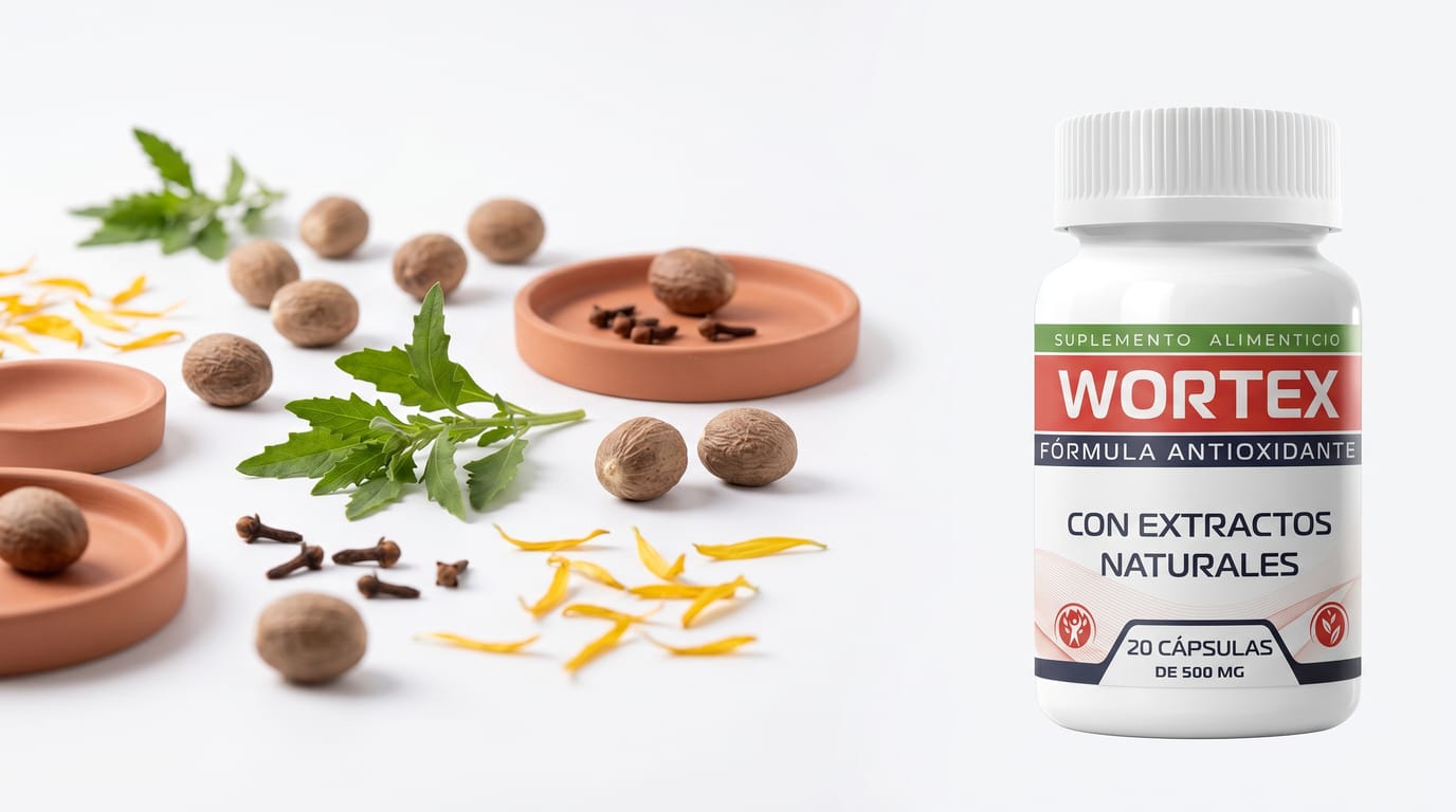 Wortex, suplemento alimenticio natural en cápsulas de 500 mg