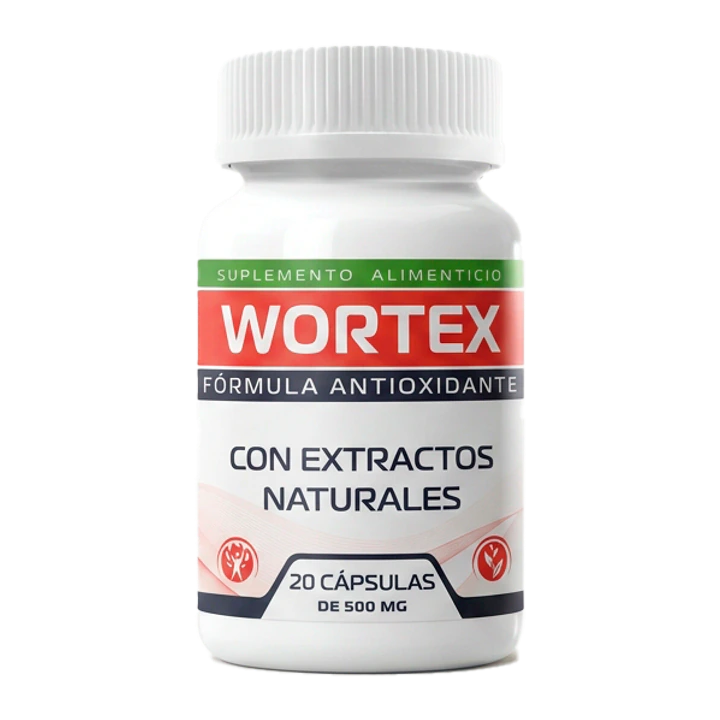 Wortex Cápsulas - empaque del suplemento